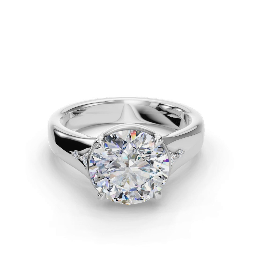 360 degree view of Enchanted Bezel Engagement Ring
