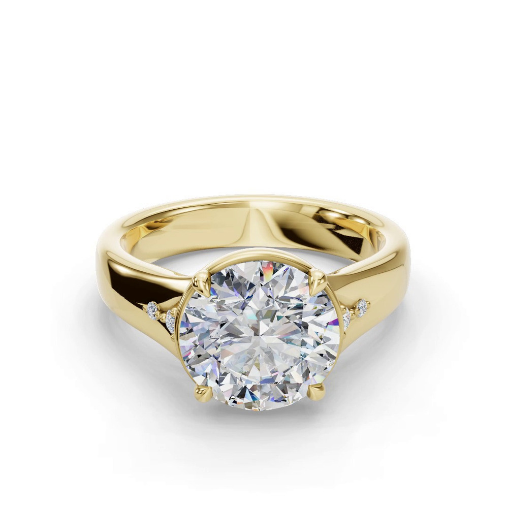 360 degree view of Enchanted Bezel Engagement Ring