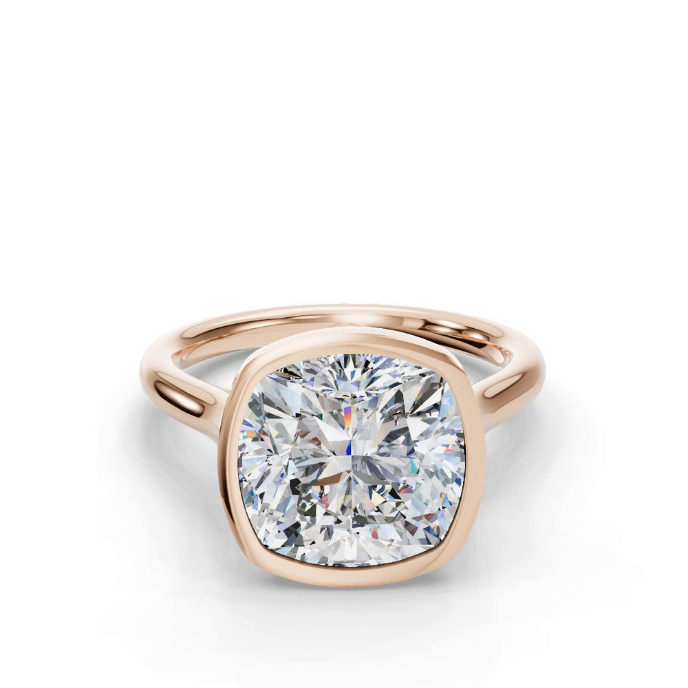 360 degree view of Emery Bezel Solitaire Engagement Ring (2mm)