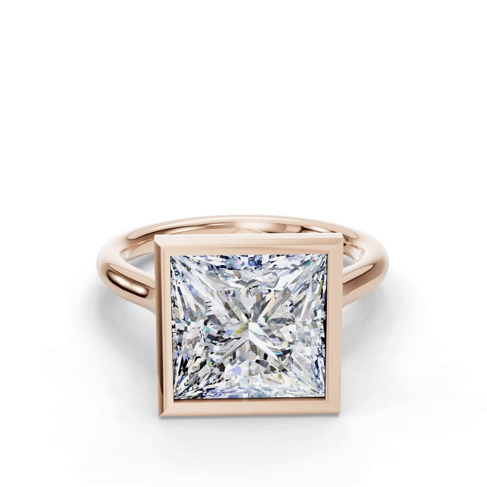 360 degree view of Emery Bezel Solitaire Engagement Ring (2mm)