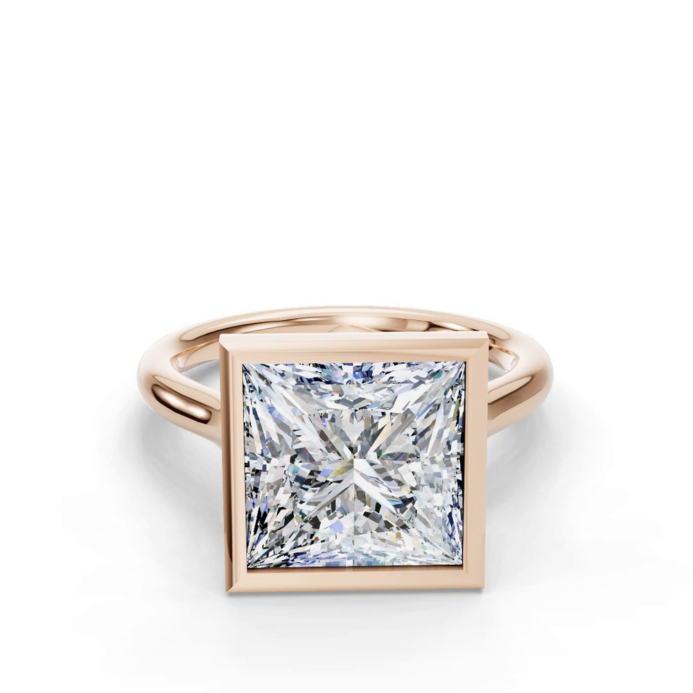 360 degree view of Emery Bezel Solitaire Engagement Ring (2mm)