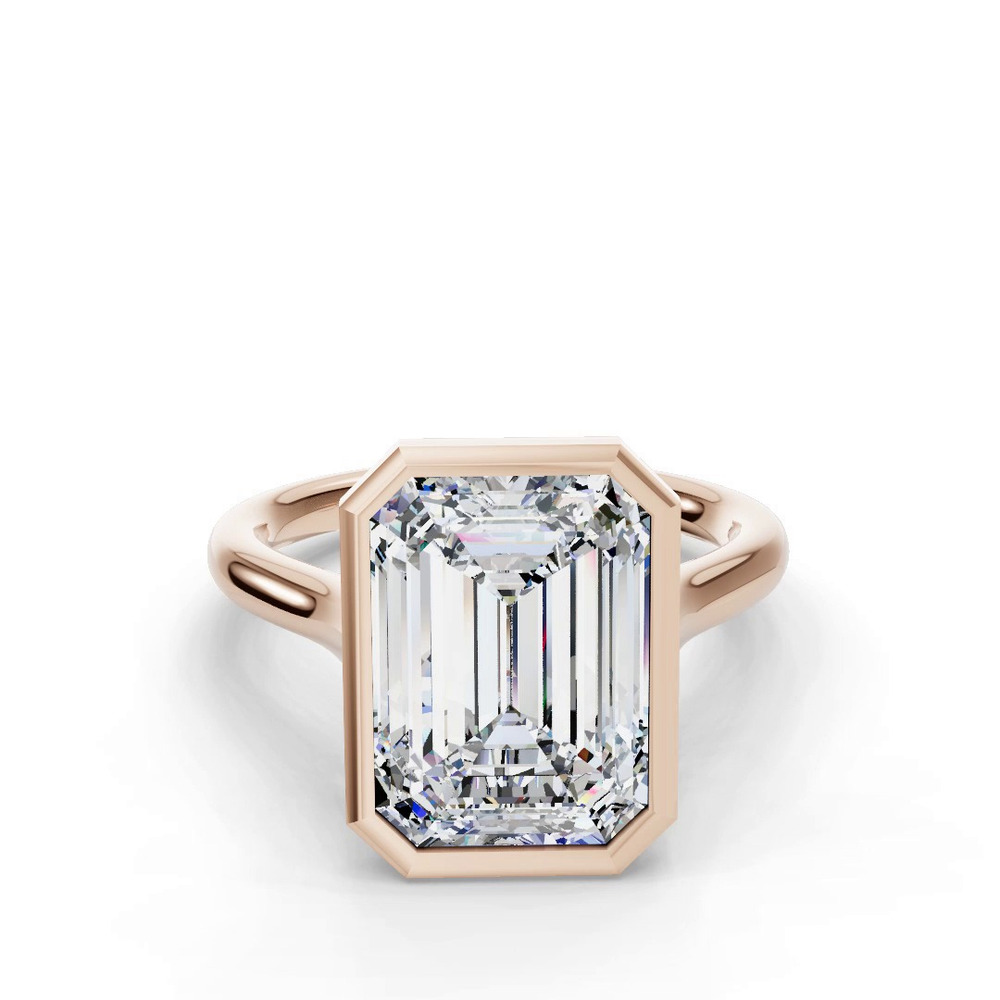 360 degree view of Emery Bezel Solitaire Engagement Ring (2mm)