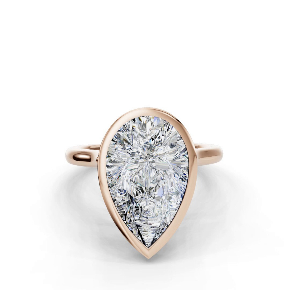 360 degree view of Emery Bezel Solitaire Engagement Ring (2mm)