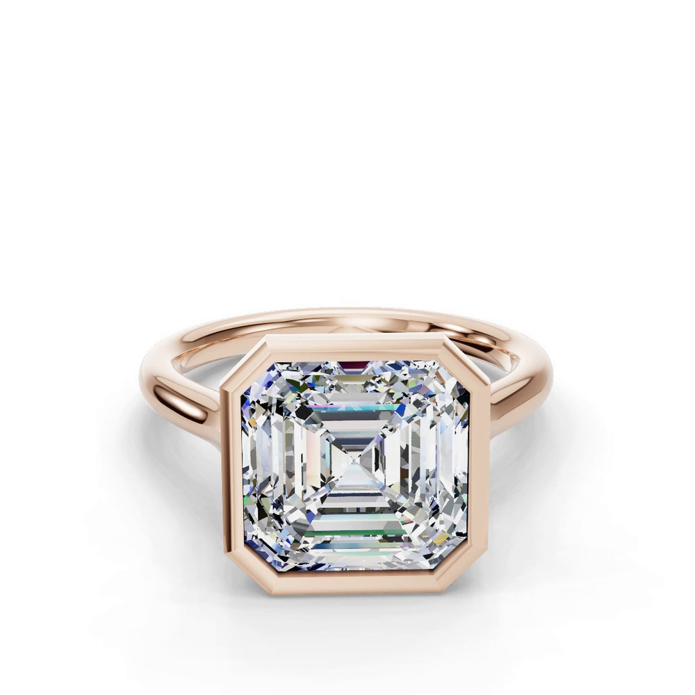 360 degree view of Emery Bezel Solitaire Engagement Ring (2mm)
