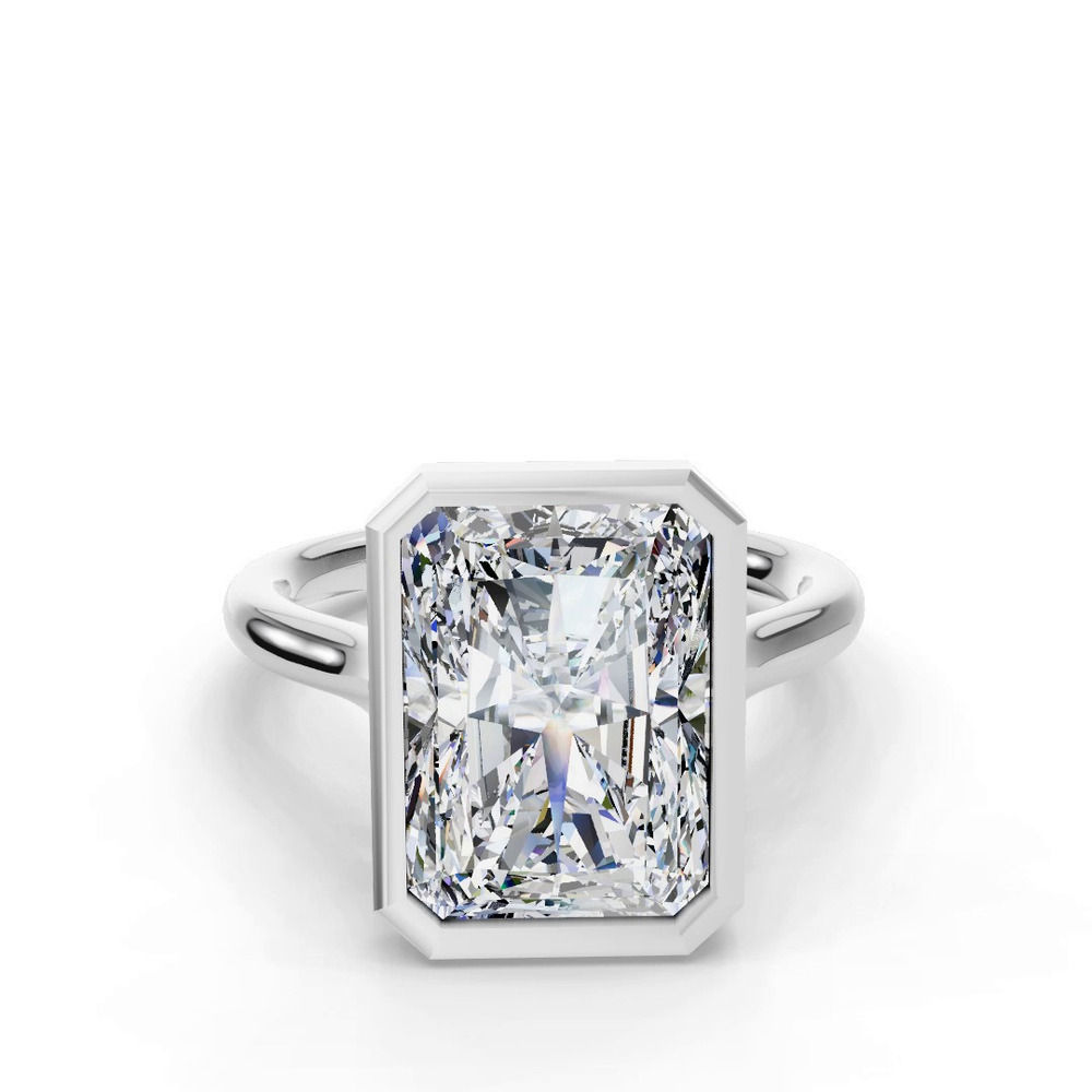 360 degree view of Emery Bezel Solitaire Engagement Ring (2mm)