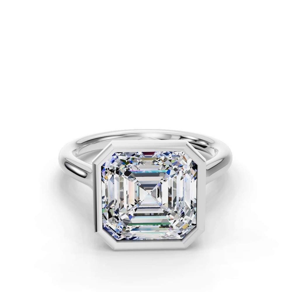 360 degree view of Emery Bezel Solitaire Engagement Ring (2mm)