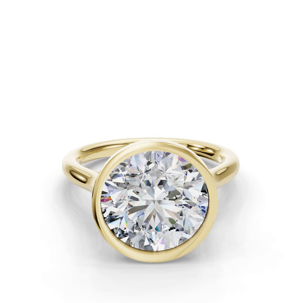 360 degree view of Emery Bezel Solitaire Engagement Ring (2mm)