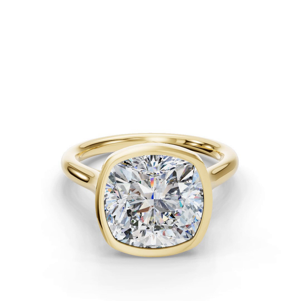 360 degree view of Emery Bezel Solitaire Engagement Ring (2mm)
