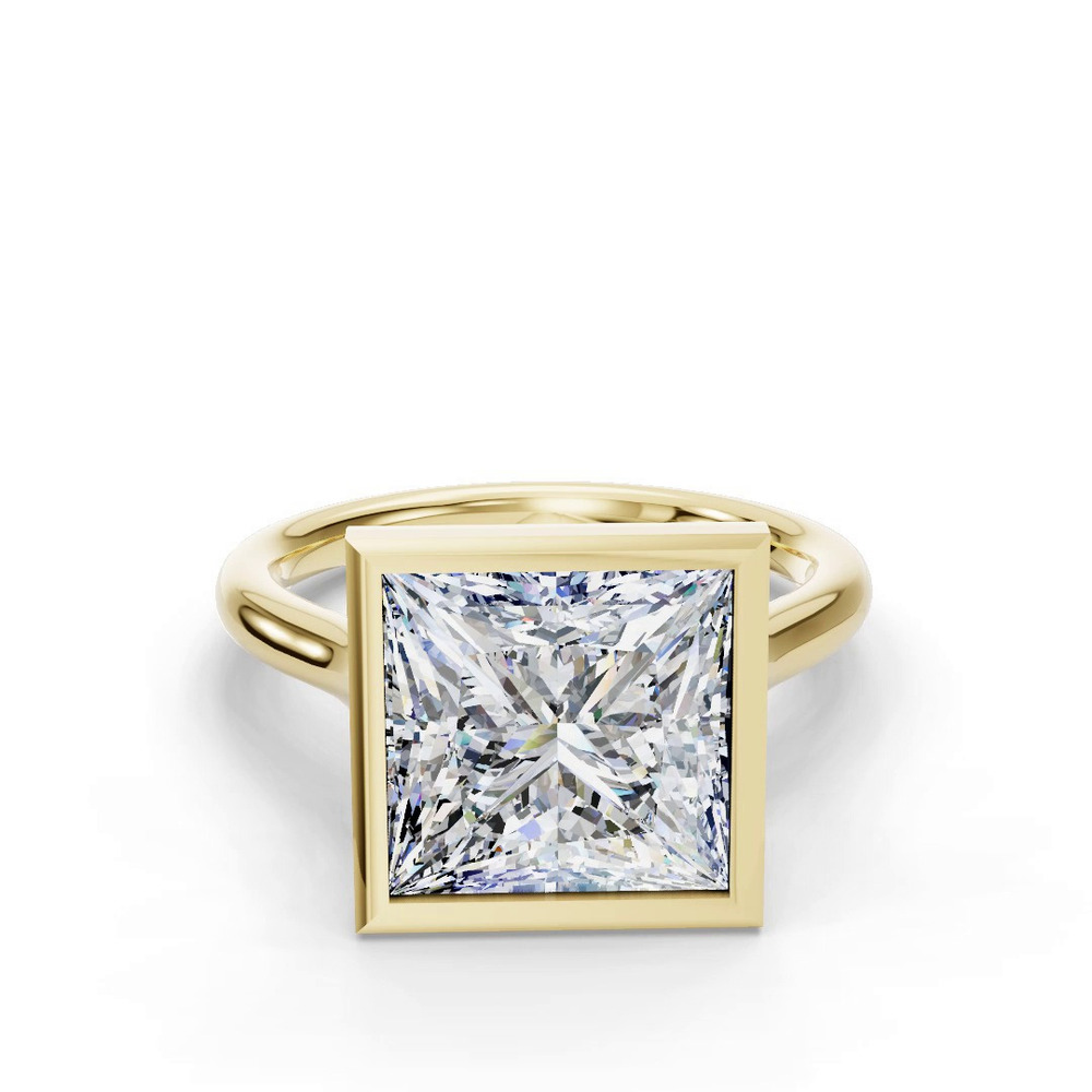 360 degree view of Emery Bezel Solitaire Engagement Ring (2mm)