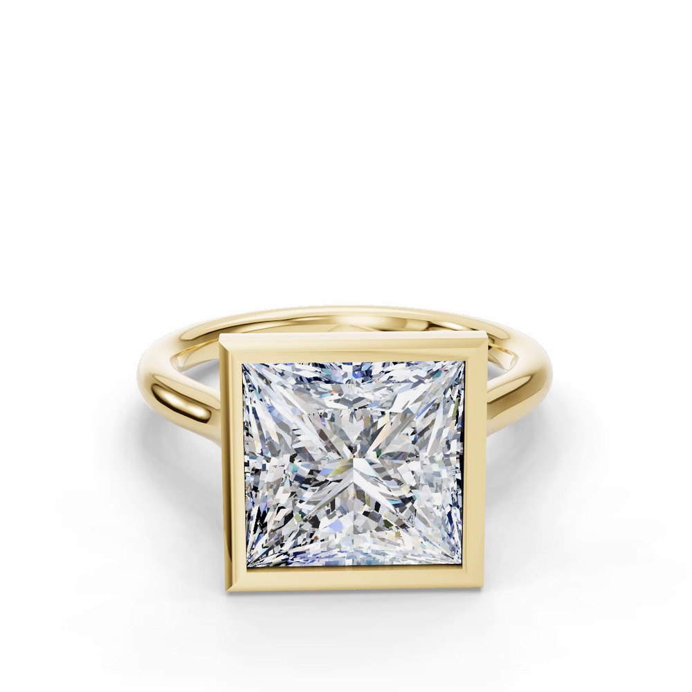 360 degree view of Emery Bezel Solitaire Engagement Ring (2mm)