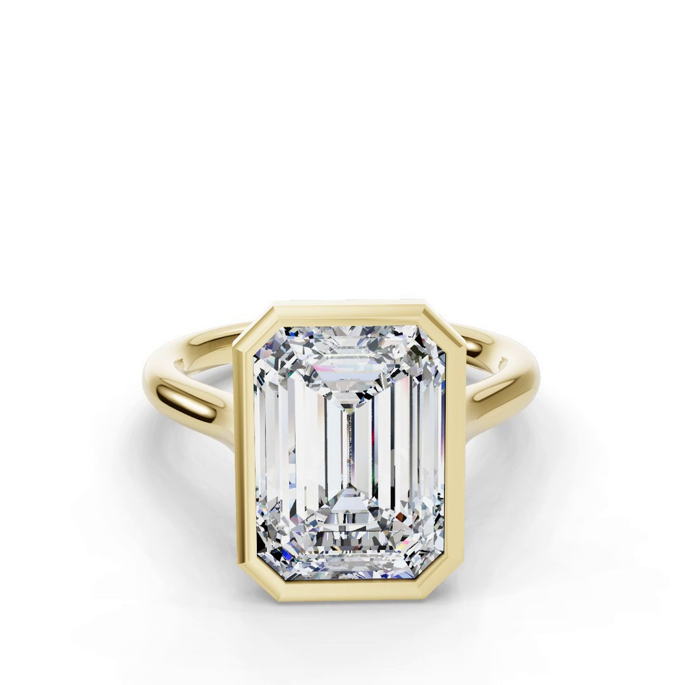 360 degree view of Emery Bezel Solitaire Engagement Ring (2mm)