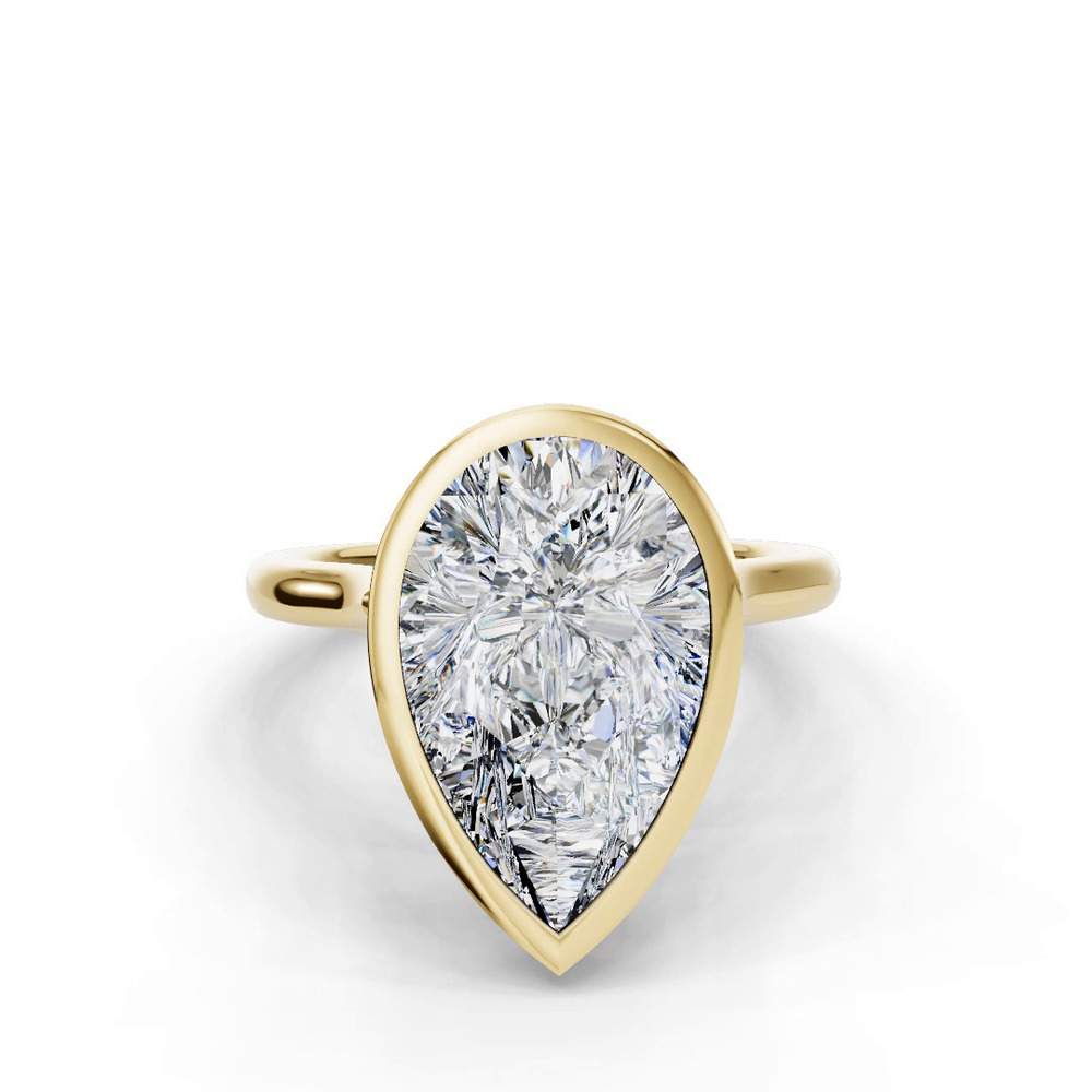360 degree view of Emery Bezel Solitaire Engagement Ring (2mm)
