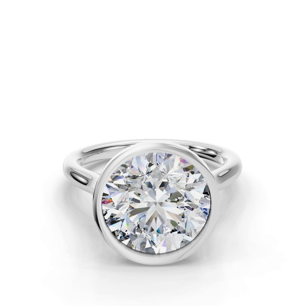 360 degree view of Emery Bezel Solitaire Engagement Ring (2mm)