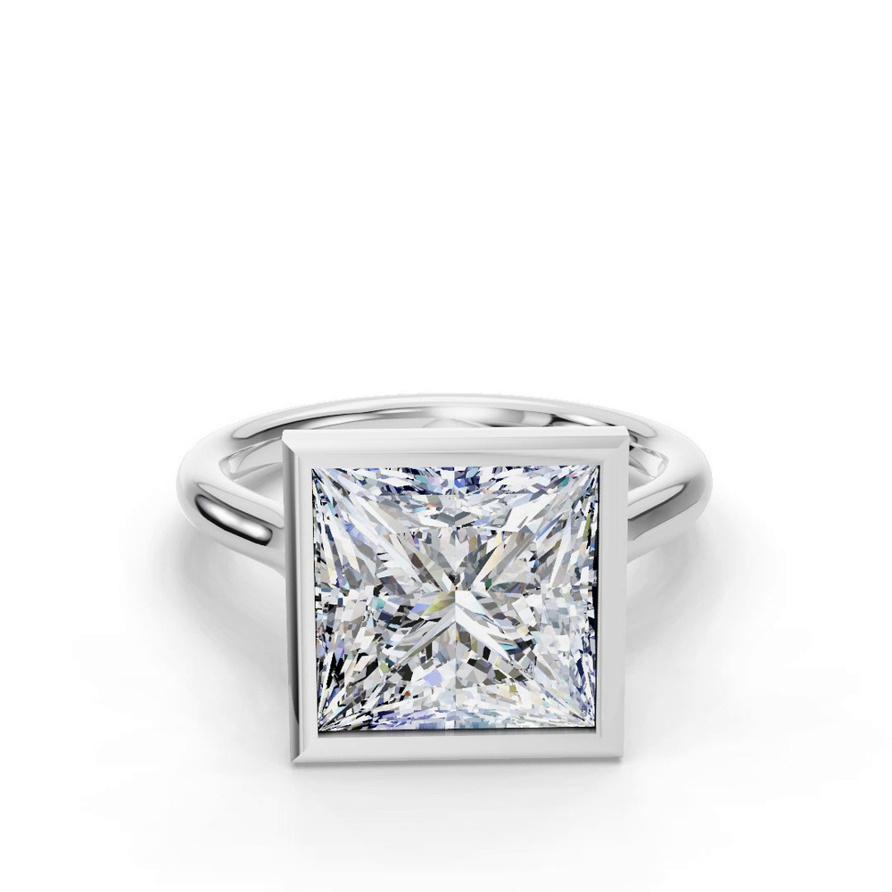 360 degree view of Emery Bezel Solitaire Engagement Ring (2mm)