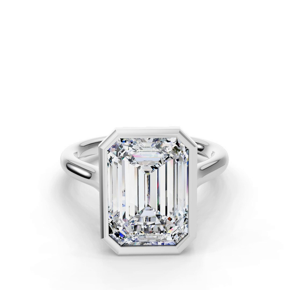 360 degree view of Emery Bezel Solitaire Engagement Ring (2mm)