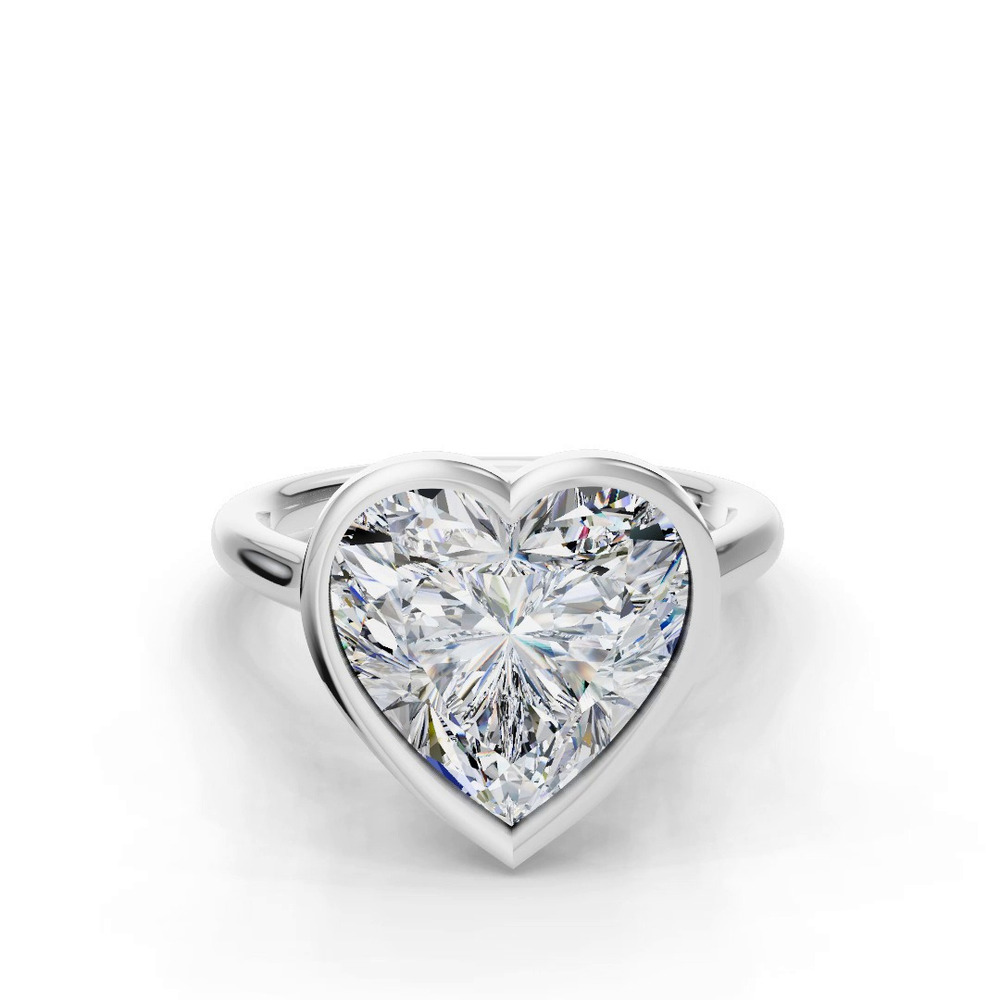 360 degree view of Emery Bezel Solitaire Engagement Ring (2mm)