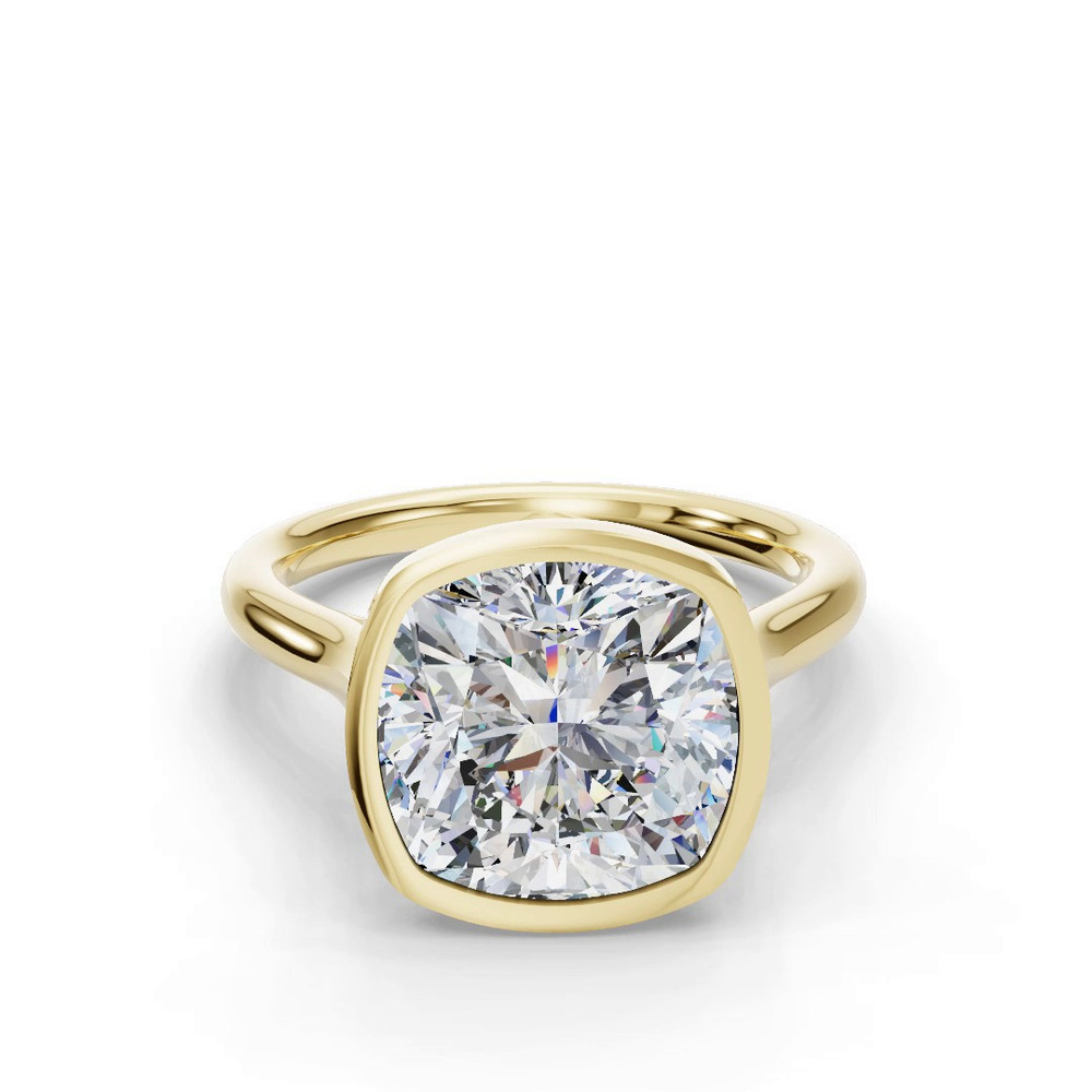 360 degree view of Emery Bezel Solitaire Engagement Ring (2mm)