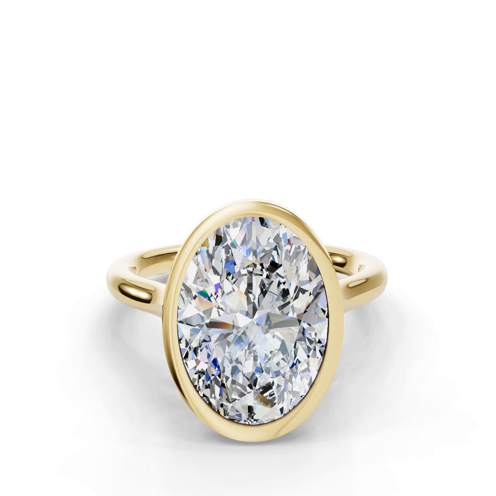 360 degree view of Emery Bezel Solitaire Engagement Ring (2mm)