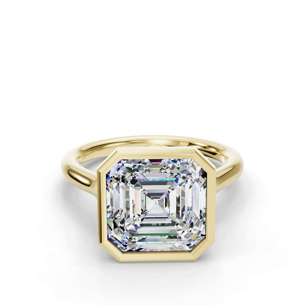 360 degree view of Emery Bezel Solitaire Engagement Ring (2mm)