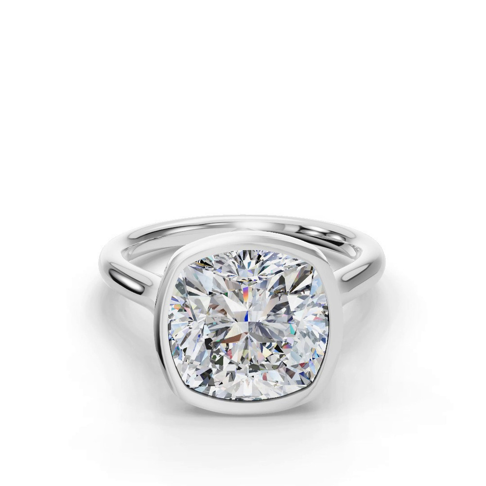 360 degree view of Emery Bezel Solitaire Engagement Ring (2mm)