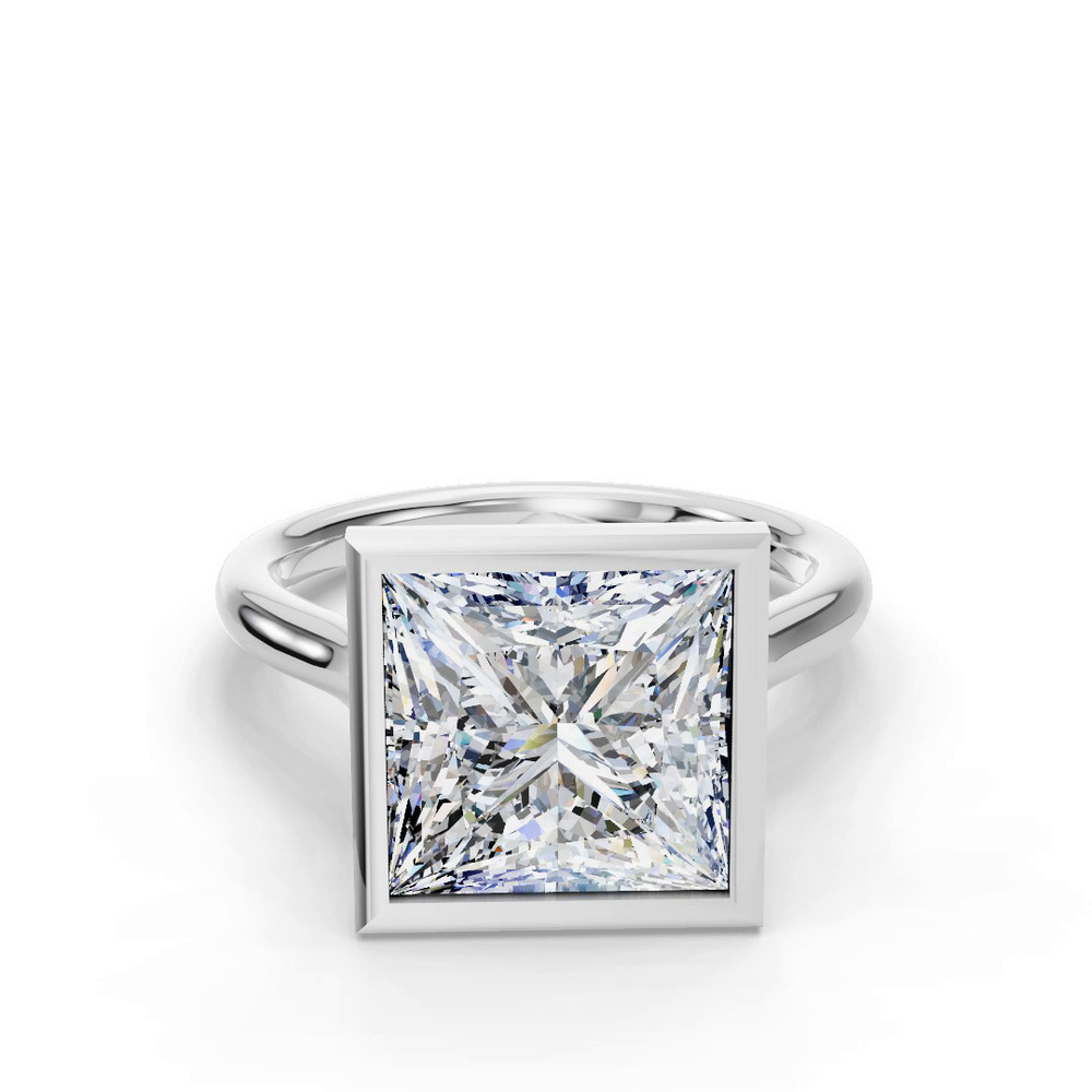 360 degree view of Emery Bezel Solitaire Engagement Ring (2mm)