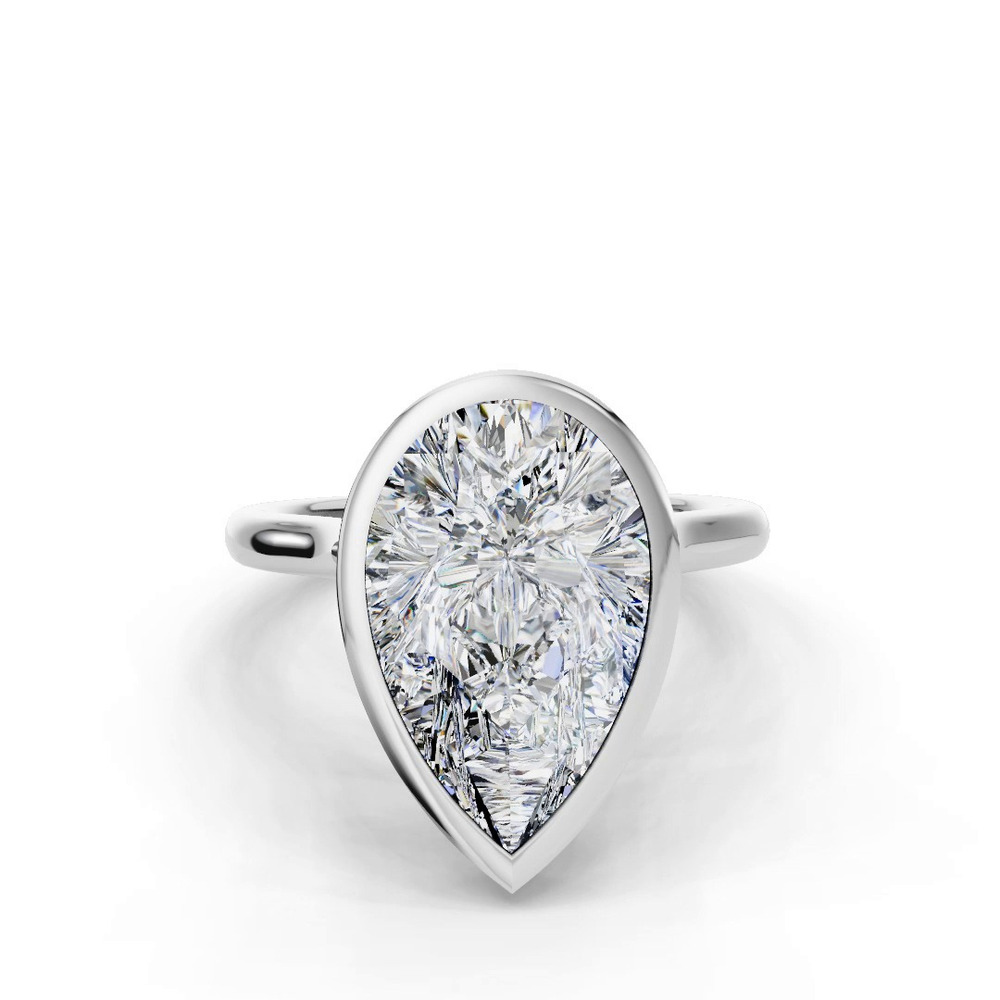 360 degree view of Emery Bezel Solitaire Engagement Ring (2mm)