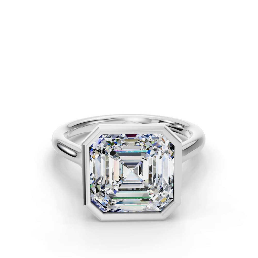360 degree view of Emery Bezel Solitaire Engagement Ring (2mm)