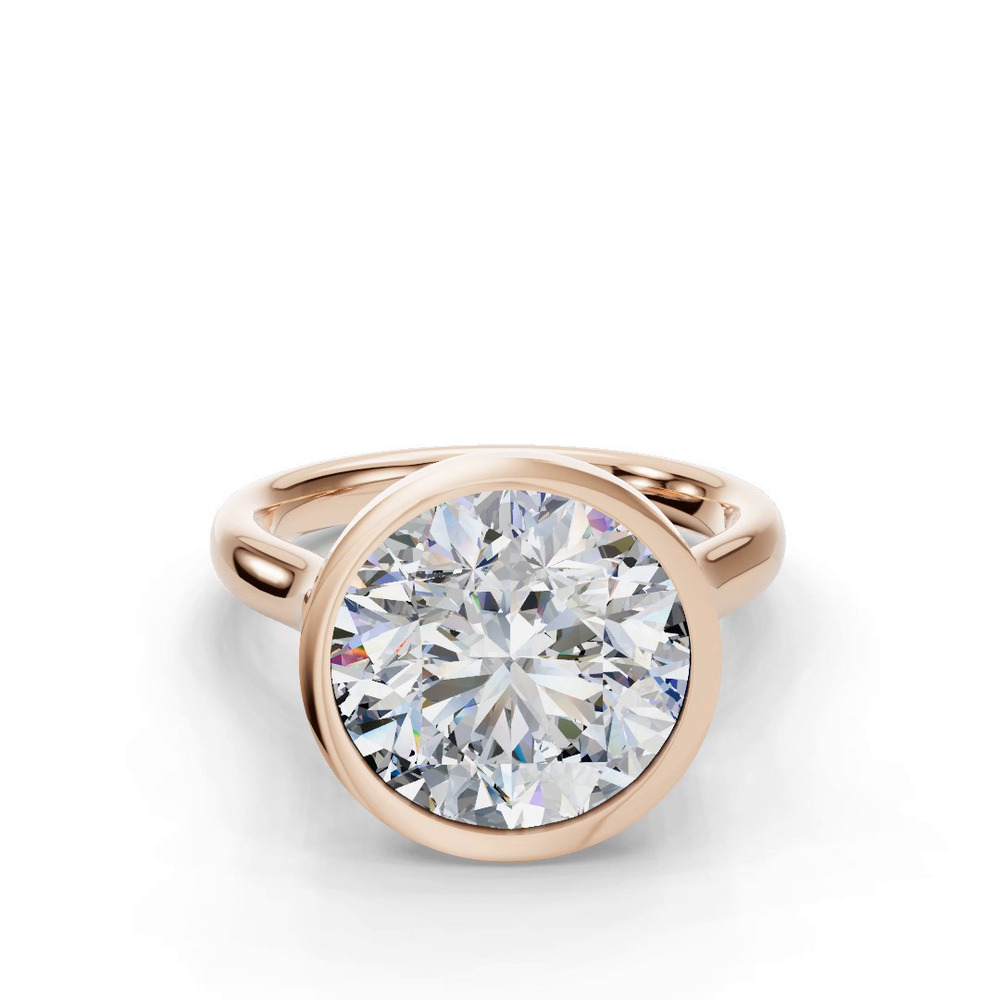360 degree view of Emery Bezel Solitaire Engagement Ring (2.5mm)