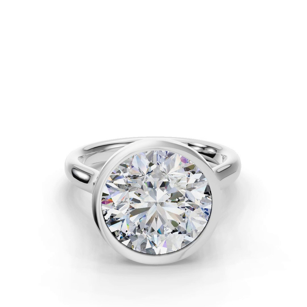 360 degree view of Emery Bezel Solitaire Engagement Ring (2.5mm)
