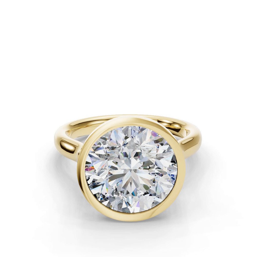 360 degree view of Emery Bezel Solitaire Engagement Ring (2.5mm)
