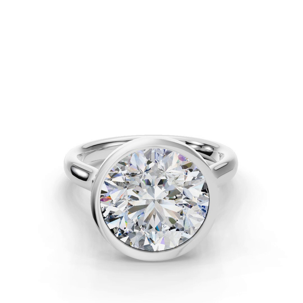 360 degree view of Emery Bezel Solitaire Engagement Ring (2.5mm)