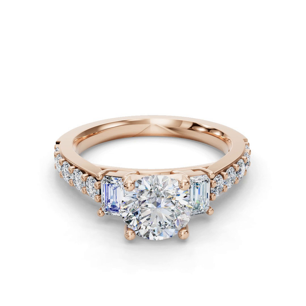 360 degree view of Leila Engagement Ring