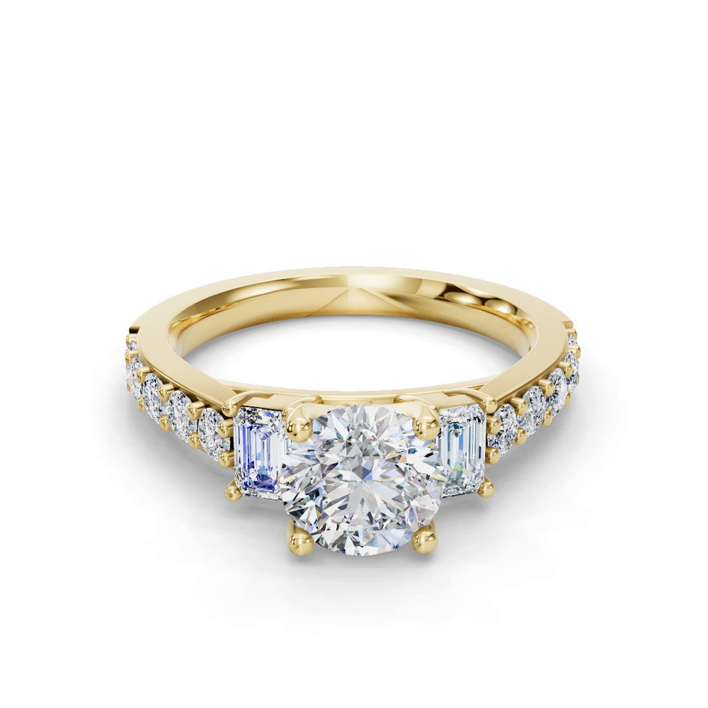 360 degree view of Leila Engagement Ring