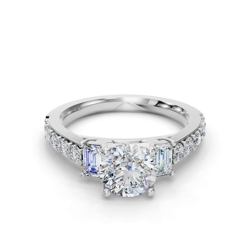 360 degree view of Leila Engagement Ring