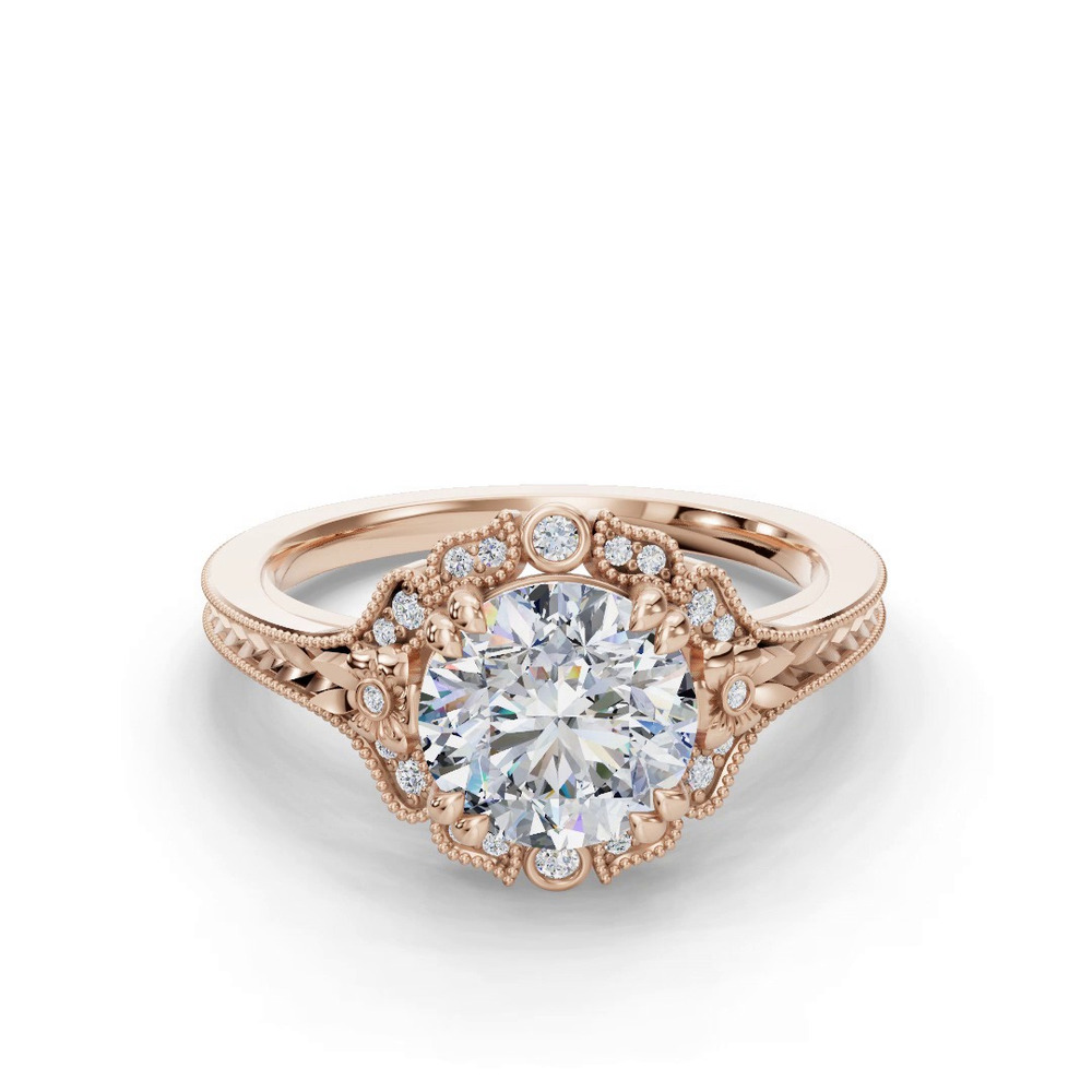 360 degree view of Lilly Engagement Ring