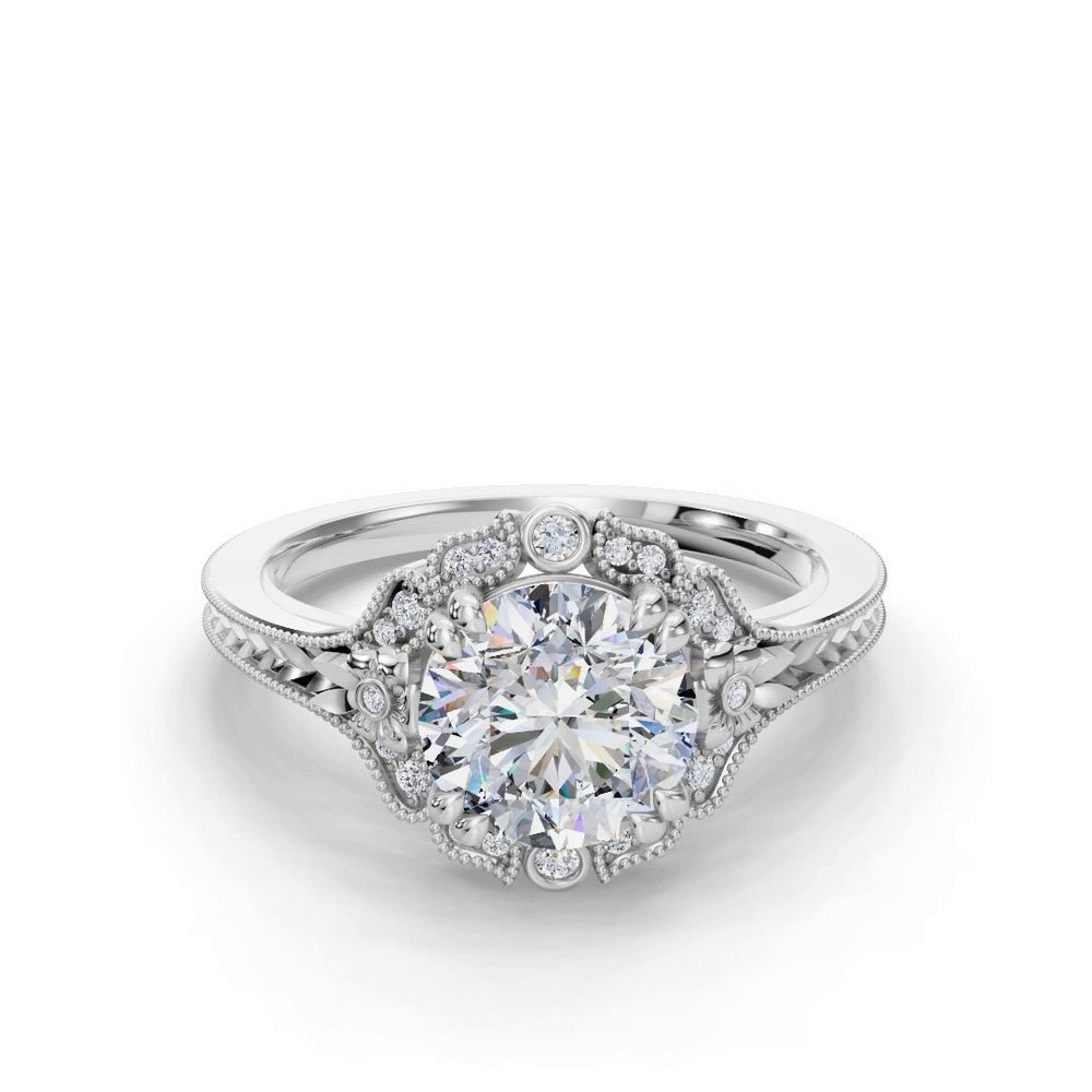360 degree view of Lilly Engagement Ring