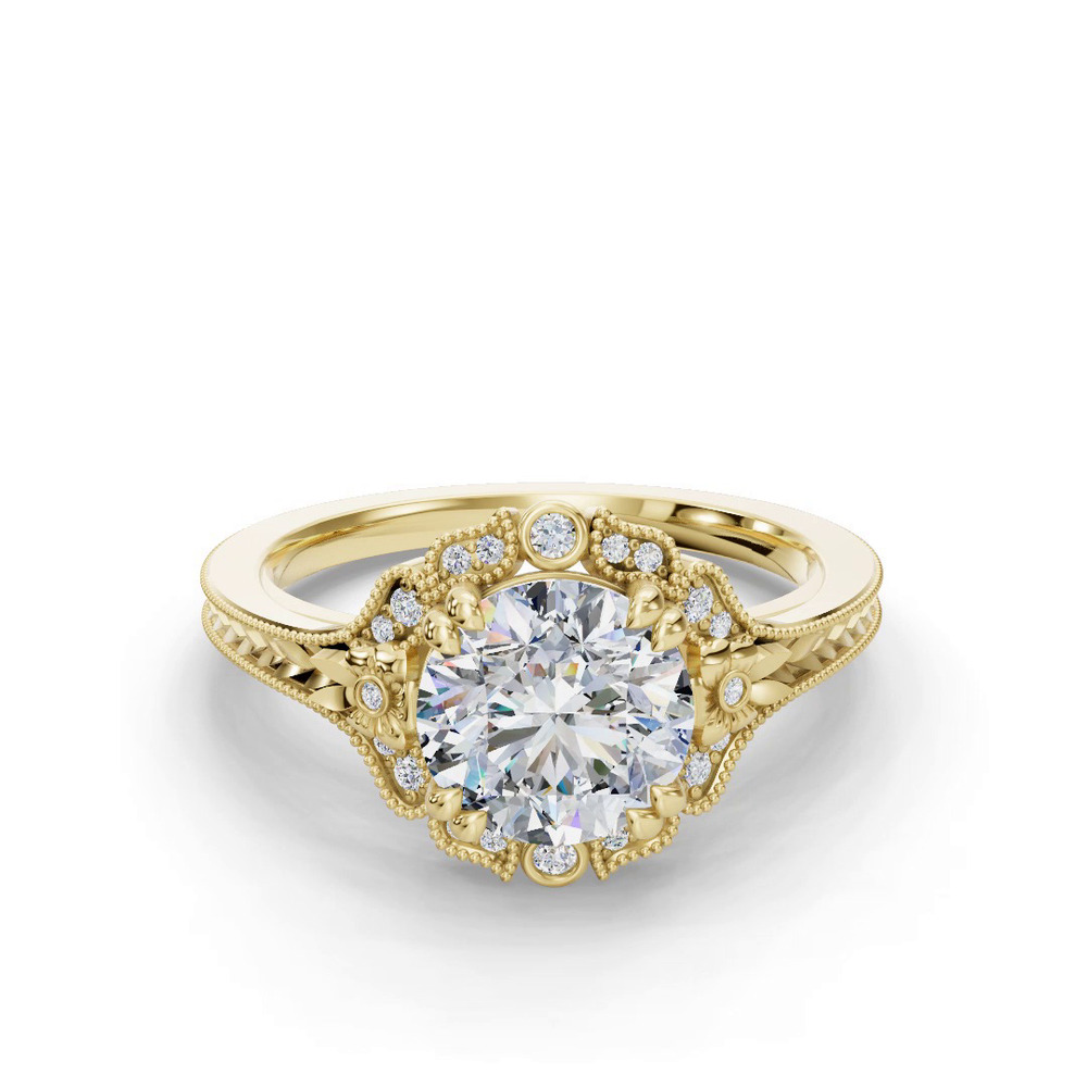 360 degree view of Lilly Engagement Ring