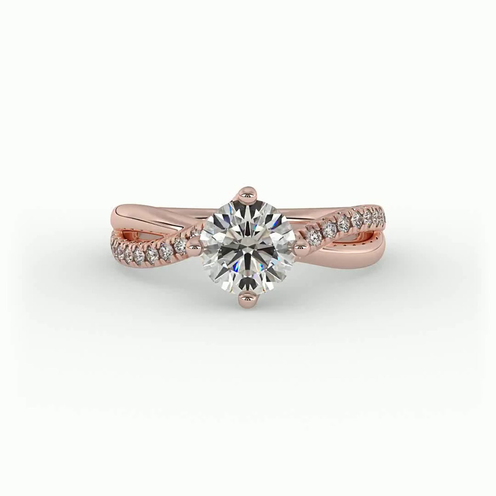 360 degree view of Elaina Engagement Ring