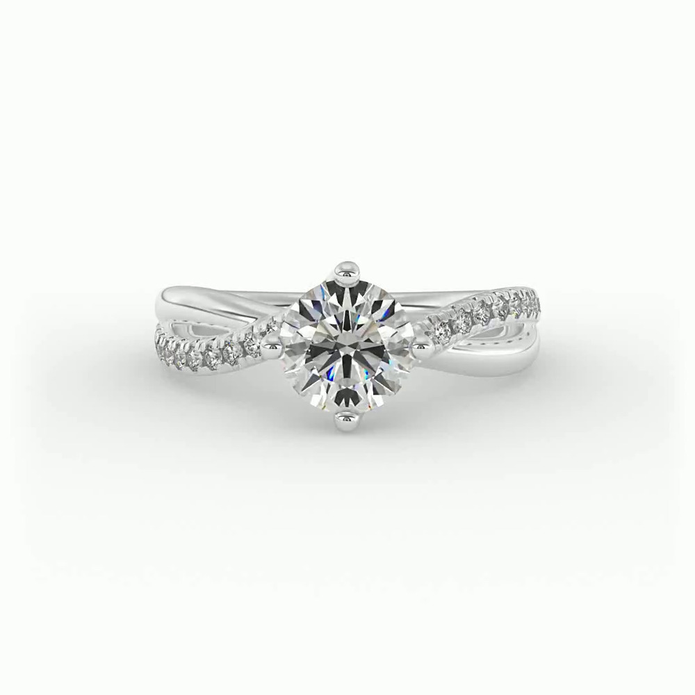 360 degree view of Elaina Engagement Ring