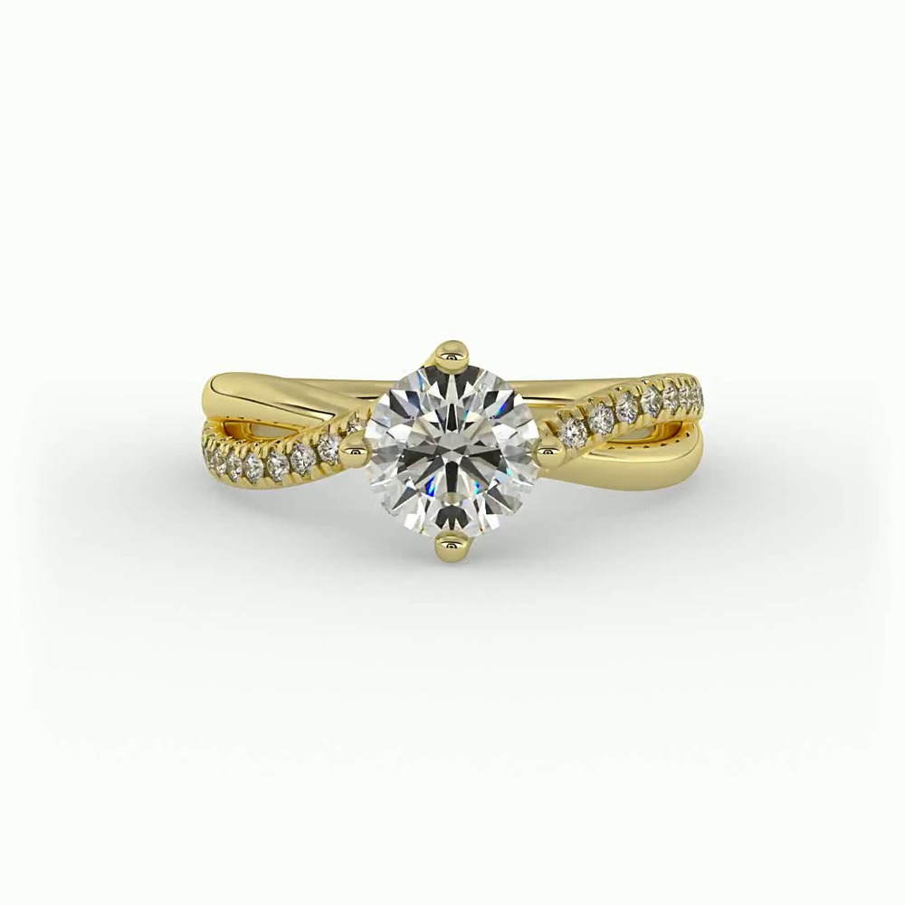 360 degree view of Elaina Engagement Ring