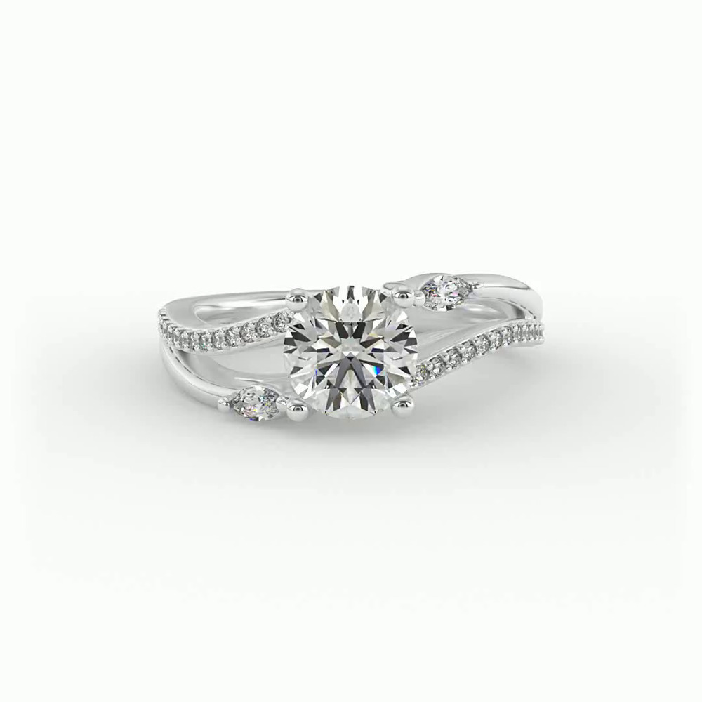 360 degree view of Rebecca Engagement Ring