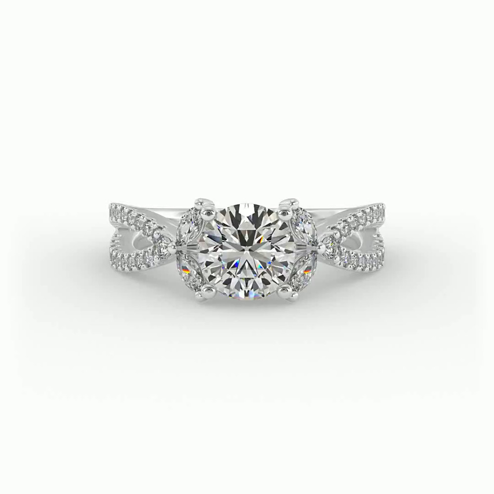 360 degree view of Angela Engagement Ring