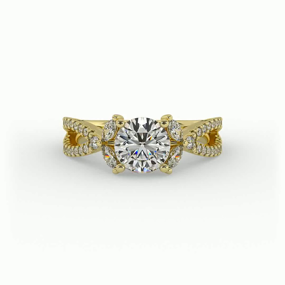 360 degree view of Angela Engagement Ring