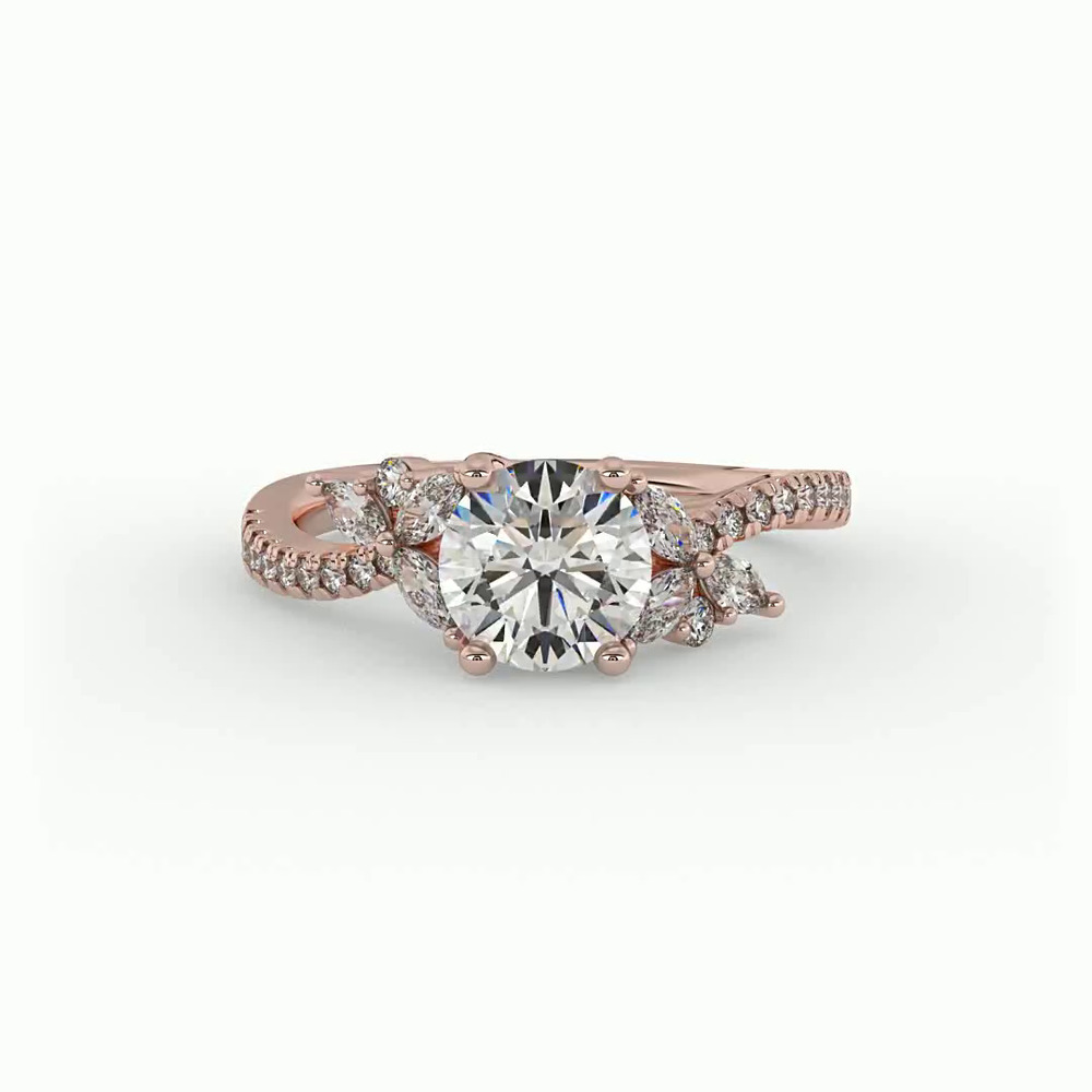 360 degree view of Alivia Engagement Ring