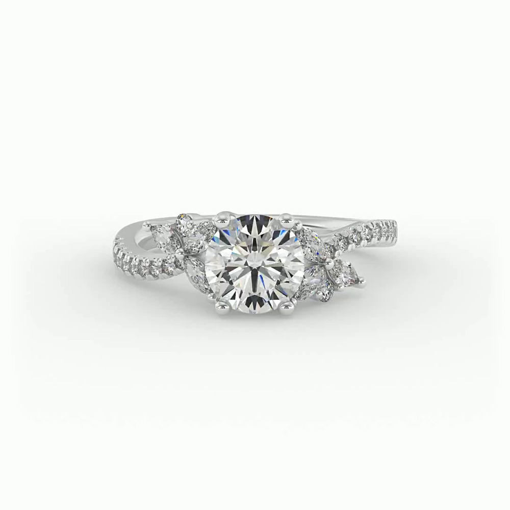 360 degree view of Alivia Engagement Ring