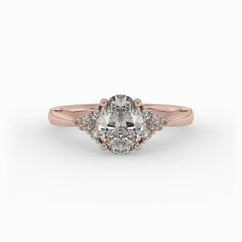 360 degree view of Malia Engagement Ring