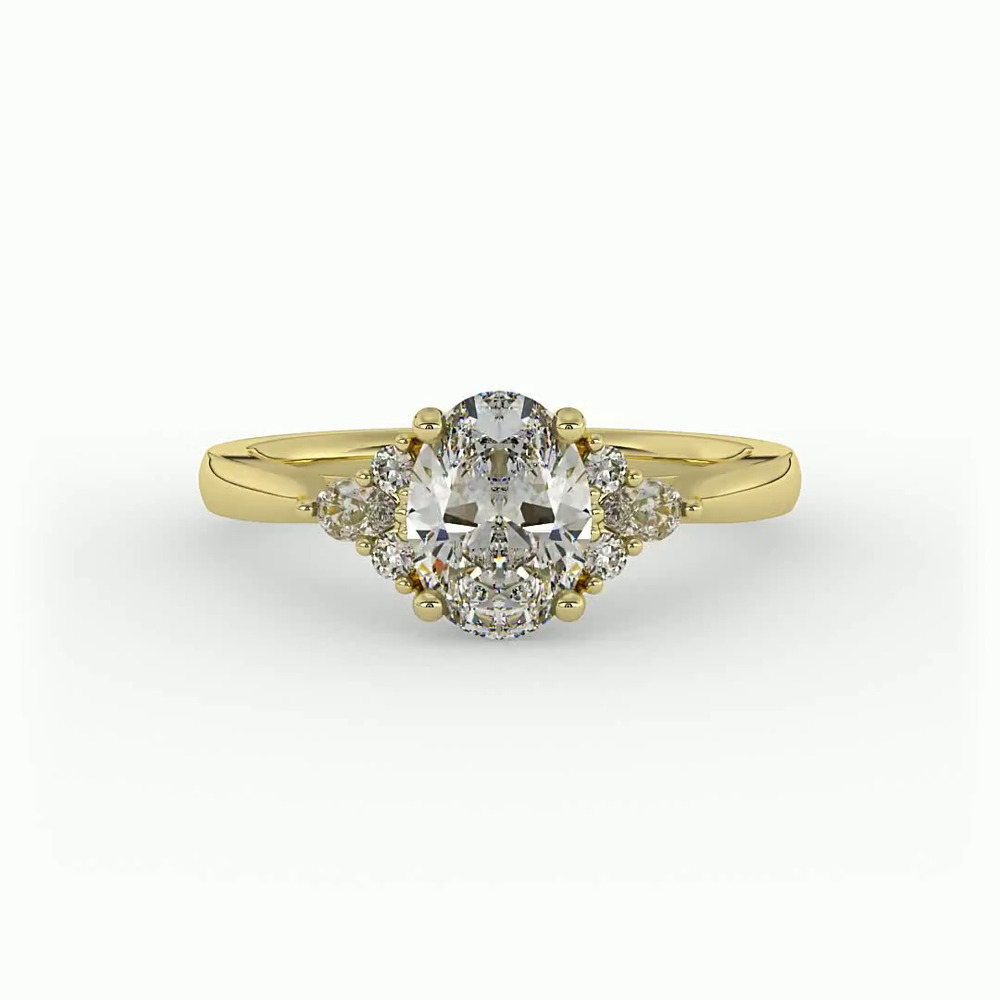 360 degree view of Malia Engagement Ring