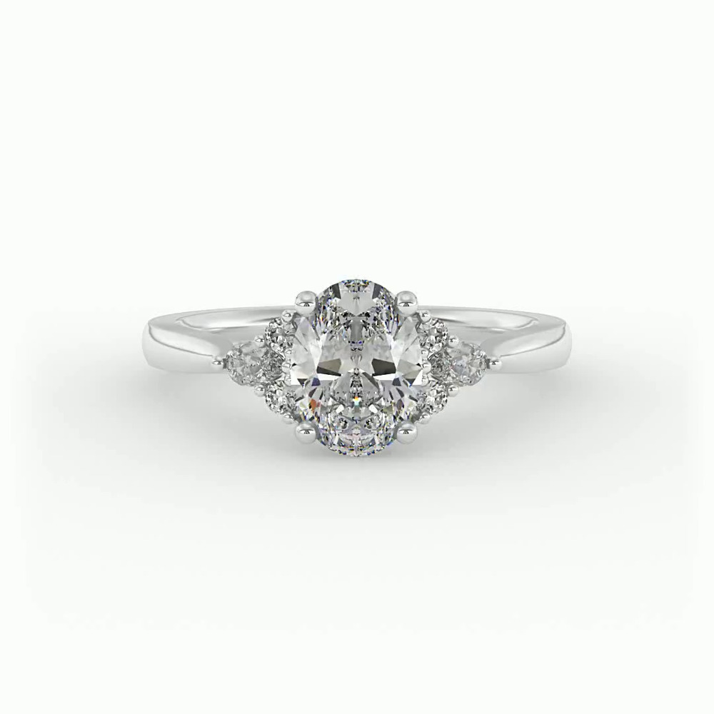 360 degree view of Malia Engagement Ring