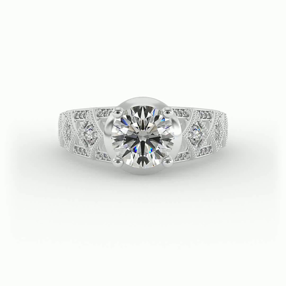 360 degree view of Paige Engagement Ring