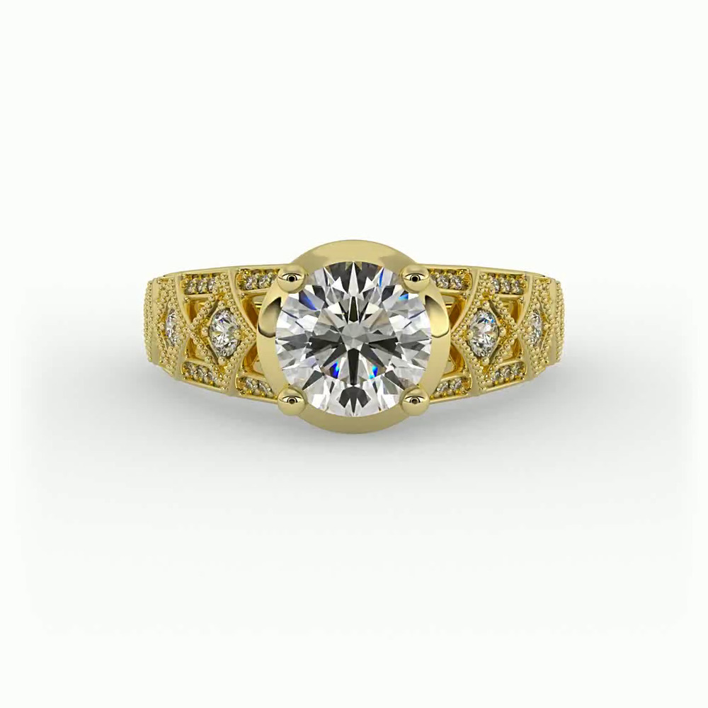 360 degree view of Paige Engagement Ring